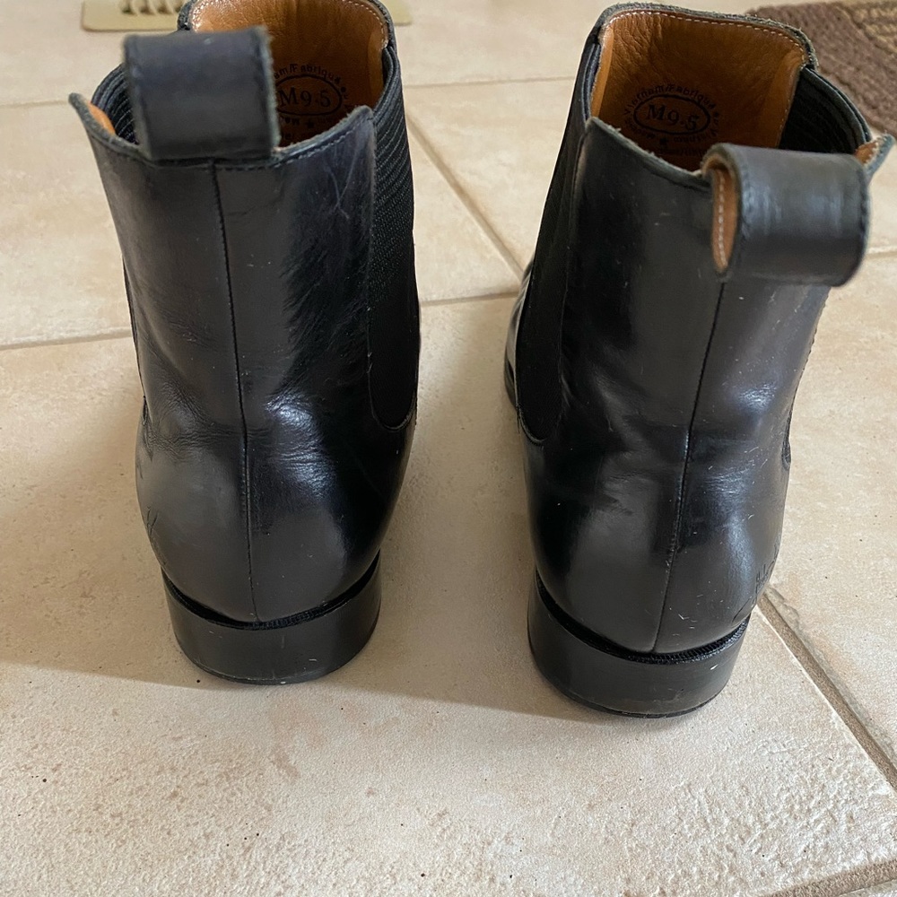 Fluevog Black Leather Chelsea Boots - Picture 5 of 9